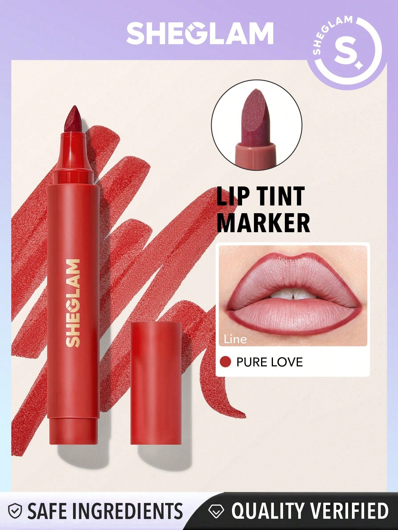 SHEGLAM Love Stained Lip Tint Marker - Negative Apparel