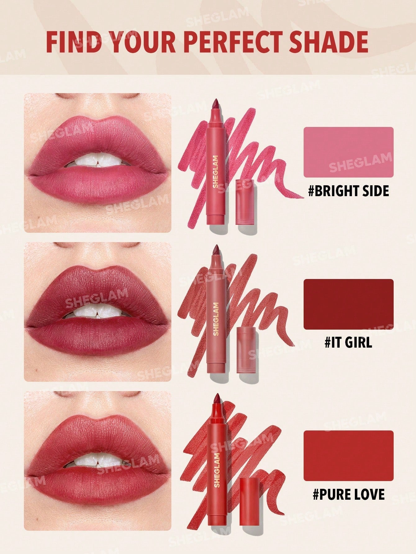 SHEGLAM Love Stained Lip Tint Marker - Negative Apparel