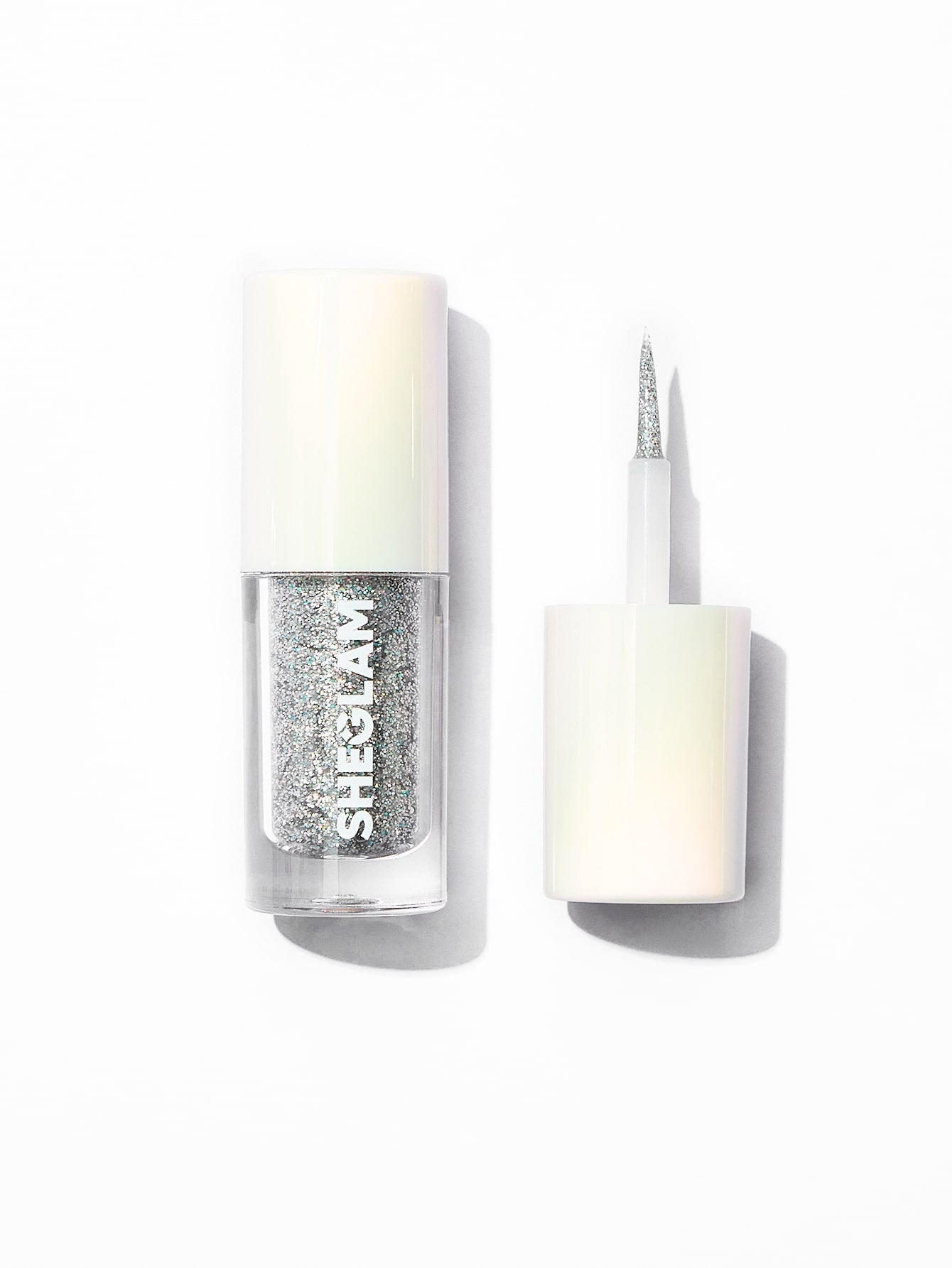 SHEGLAM Party Glitter Liner-Disco Ball  Liquid Eyeshadow Gel Silver High Shine Long Lasting Highly Pigmented Long Wear Liquid Liner - Negative Apparel