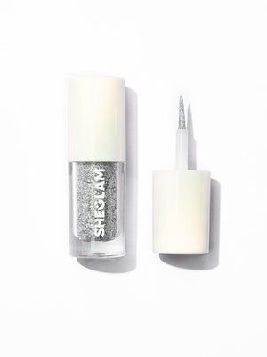 SHEGLAM Party Glitter Liner-Disco Ball  Liquid Eyeshadow Gel Silver High Shine Long Lasting Highly Pigmented Long Wear Liquid Liner - Negative Apparel
