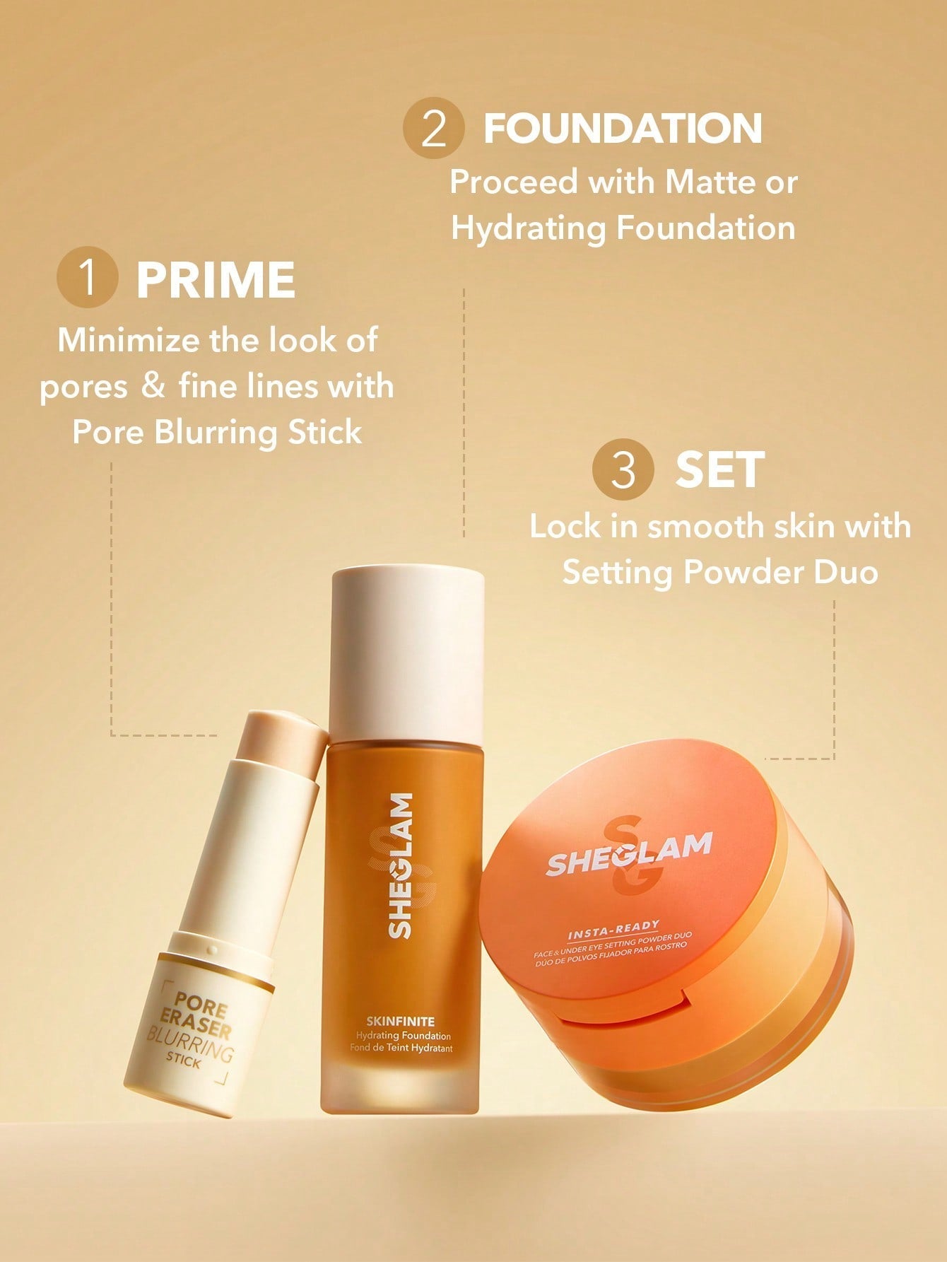 SHEGLAM Pore Eraser Blurring Stick Oil Control Pore Minimizing Facial Makeup Primer Stick Smooth Fine Lines Portable Face Primer - Negative Apparel