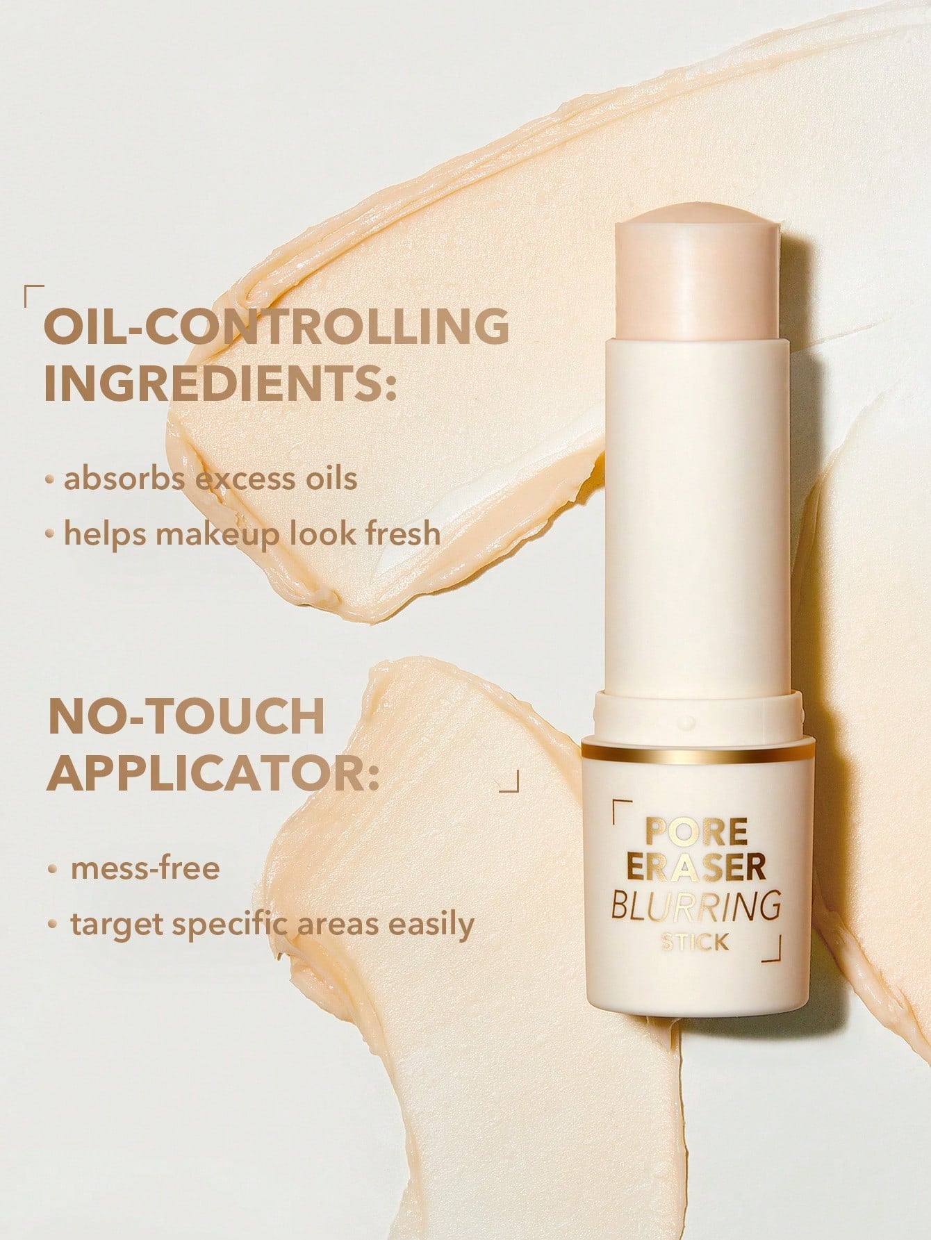 SHEGLAM Pore Eraser Blurring Stick Oil Control Pore Minimizing Facial Makeup Primer Stick Smooth Fine Lines Portable Face Primer - Negative Apparel