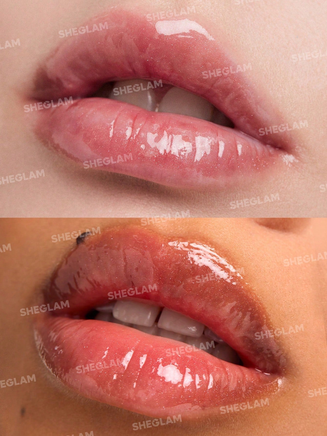 SHEGLAM Power Bouquet Lip Gloss -Power Petals  Shiny Tinted Moisturizing Lip Gloss Plumping Non-Sticky Lip Oil Repairing Cherry Blossom Extract Lip Care - Negative Apparel
