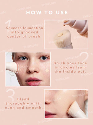 SHEGLAM Skinfinite Foundation Brush - Negative Apparel