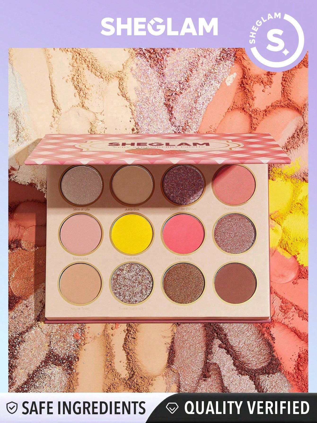 SHEGLAM Smart Cookie Palette 12-Clolor Shimmer Matte Eyeshadow Palette Warm Brown Smoky Eyes Long Lasting Ultra Pigmented Soft Smooth Blendable Eyeshadow - Negative Apparel