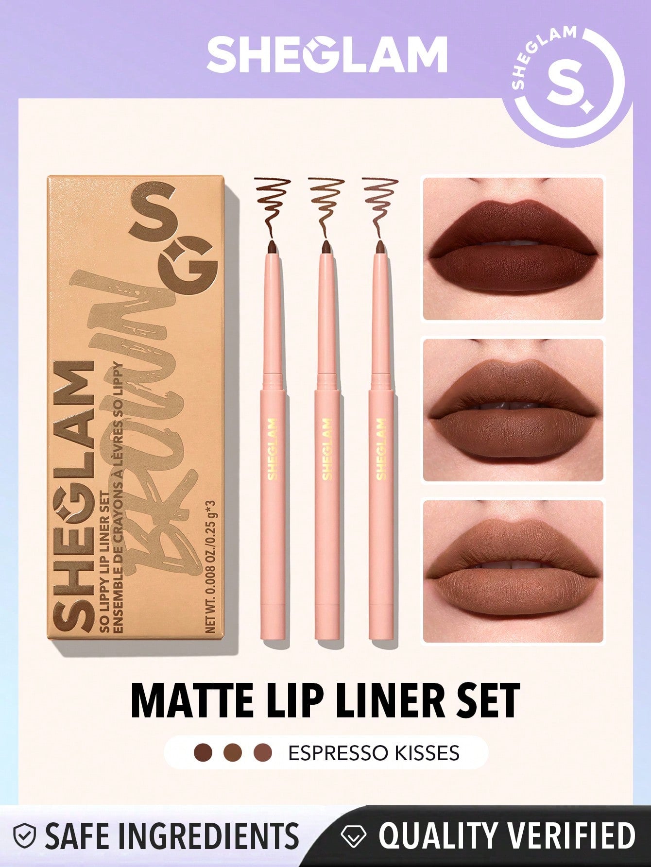 Lippy♪0709さま専用ページ SHEGLAM So Lippy Lip Liner Set - Negative Apparel