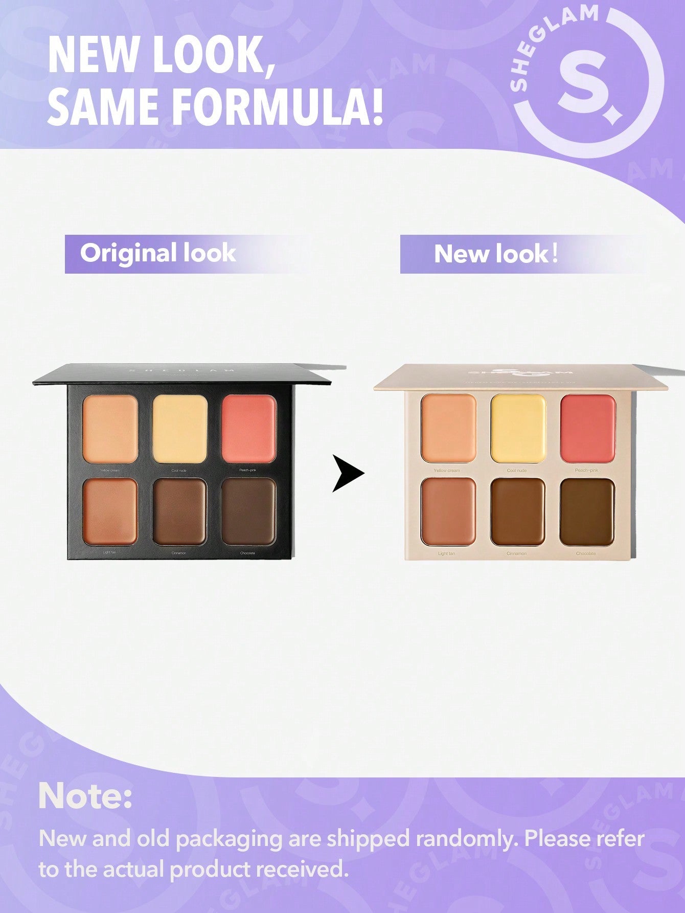 SHEGLAM Stereo Face Six - French Girl 6-Color Cream Contour Palette - Negative Apparel