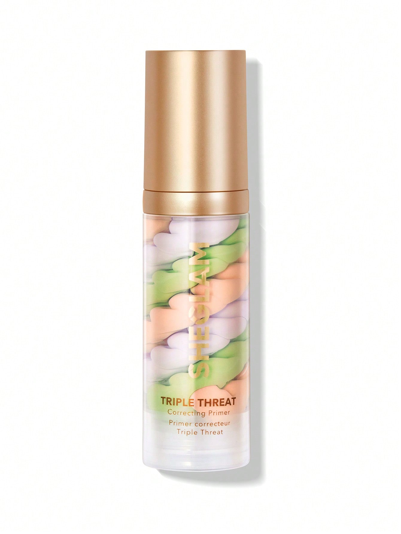 SHEGLAM Triple Threat Correcting Primer 3 In 1 Color Pore Minimizing Facial Makeup Primer Smooth Fine Lines Color Correcting Face Primer - Negative Apparel