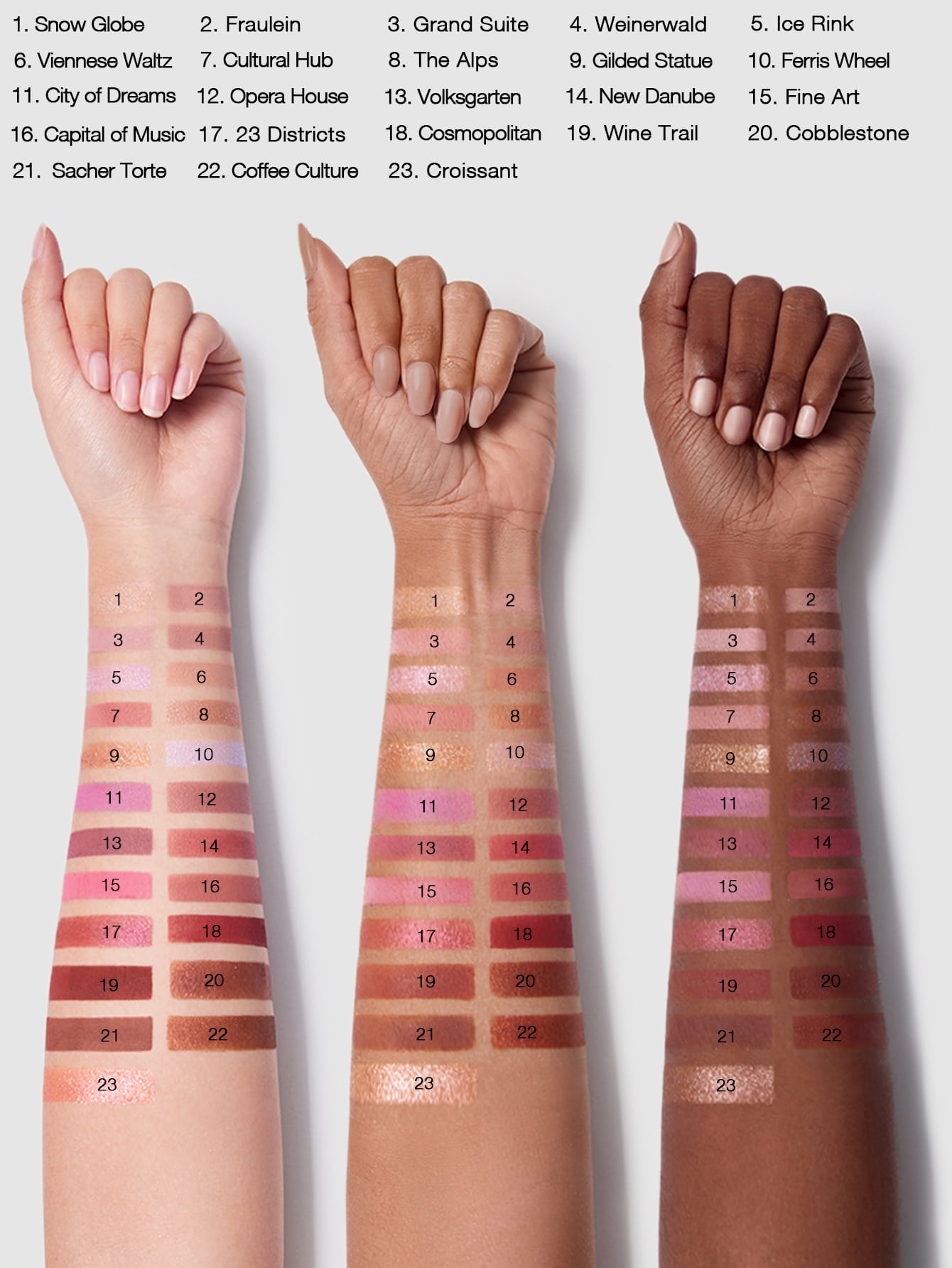 SHEGLAM When In Vienna Palette 23 Clolor Shimmer Glitter Matte Eyeshadow Palette - Negative Apparel