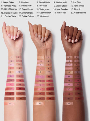SHEGLAM When In Vienna Palette 23 Clolor Shimmer Glitter Matte Eyeshadow Palette - Negative Apparel