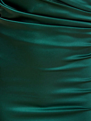 SHEIN Belle Ruched Split Thigh Cami Dress - Negative Apparel