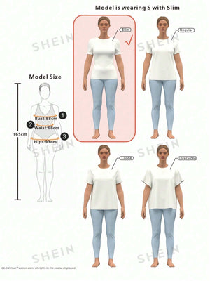 SHEIN Essnce Heart Cut Out Ruched Detail Tee - Negative Apparel