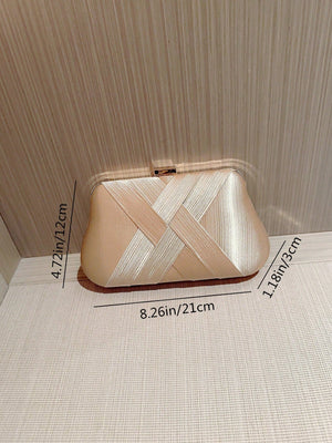 SHEIN Glitter Bling,Shiny Glamorous,Elegant Clutch Box - Negative Apparel