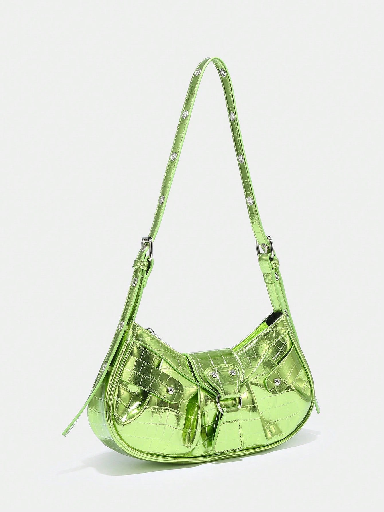 SHEIN Lightweight Portable Fashionable Gothic Style Bag - Negative Apparel