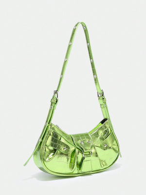SHEIN Lightweight Portable Fashionable Gothic Style Bag - Negative Apparel