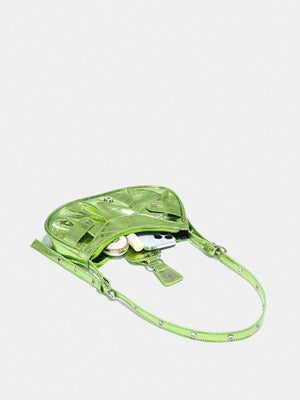 SHEIN Lightweight Portable Fashionable Gothic Style Bag - Negative Apparel