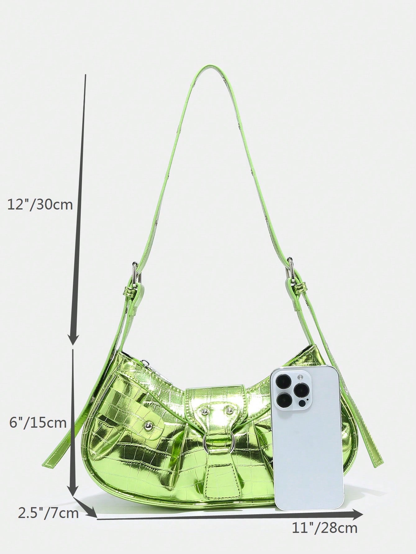 SHEIN Lightweight Portable Fashionable Gothic Style Bag - Negative Apparel