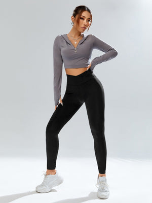SHEIN Solid High Waist Leggings - Negative Apparel