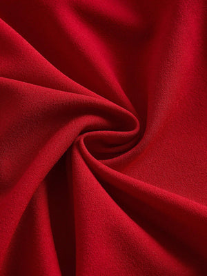 SHEIN Solid Ruched Halter Neck Backless Dress - Negative Apparel