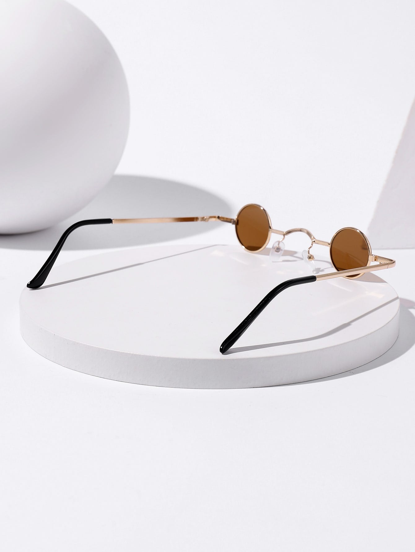 SHEIN Spacer Bar Round Frame Sunglasses - Negative Apparel