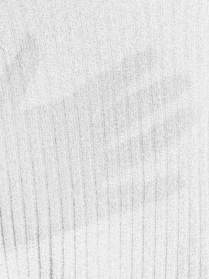 SHEIN Two Tone Lettuce Trim Tee - Negative Apparel