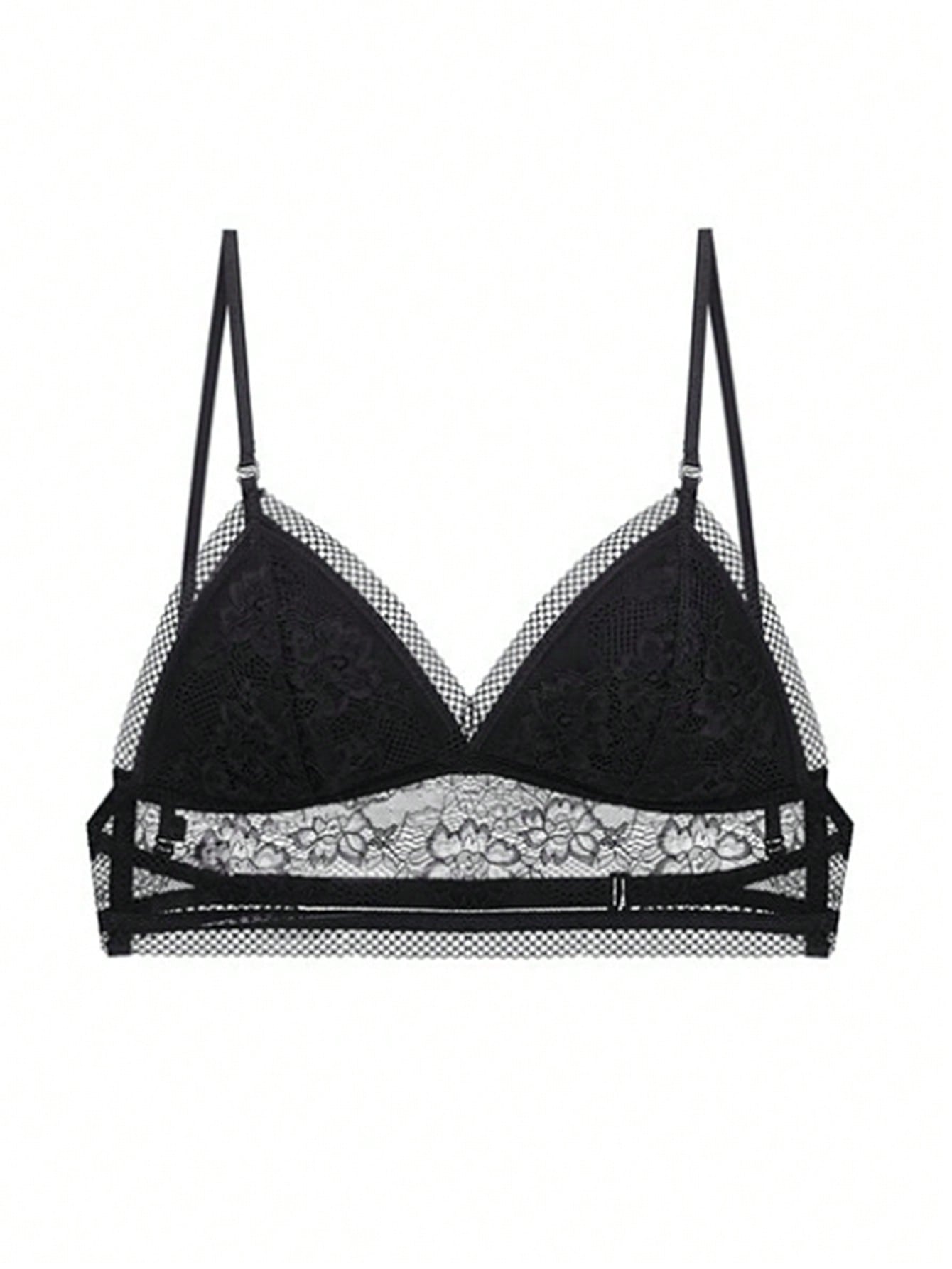 SHEIN Women's Sxy Low Waist Bra - Negative Apparel