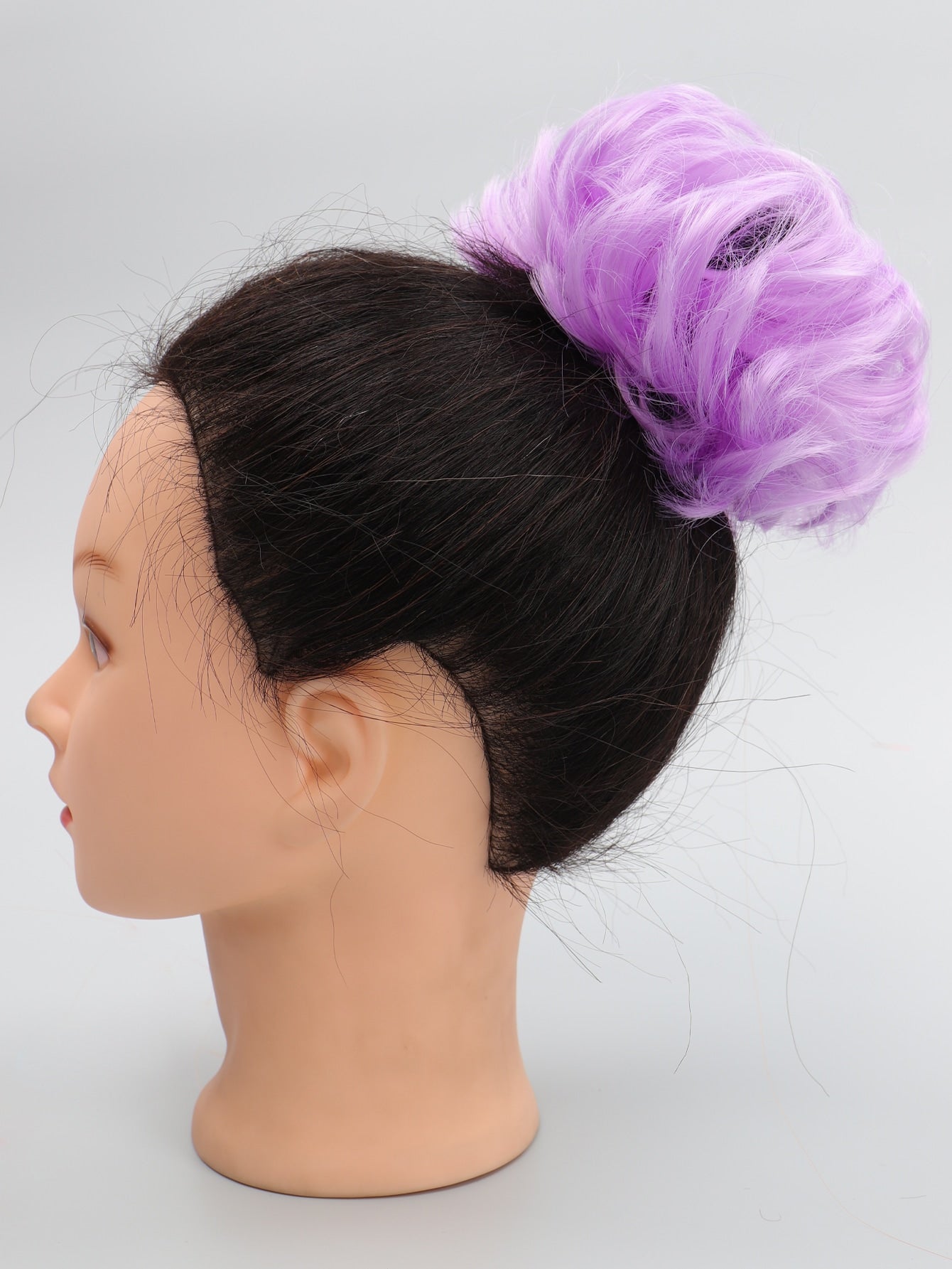 Short Curly Synthetic Hair Updo - Negative Apparel