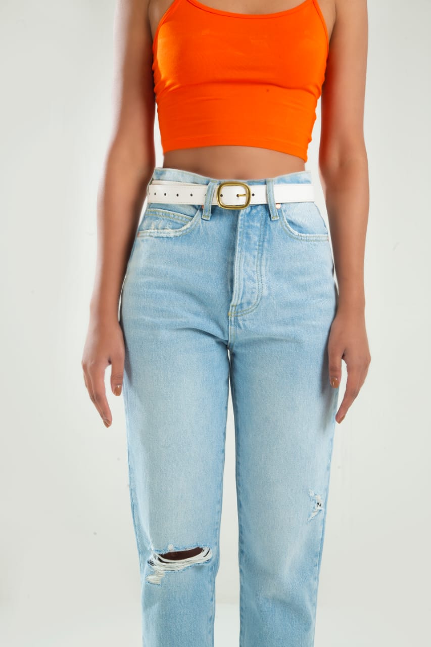 Small Pockets Ripped Ankle Jeans - Negative Apparel