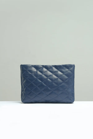 Small Quilted Embossed Pouch - Negative Apparel