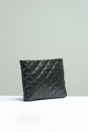 Small Quilted Embossed Pouch - Negative Apparel