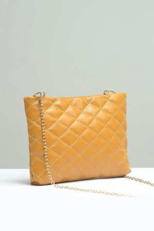 Small Quilted Embossed Pouch - Negative Apparel