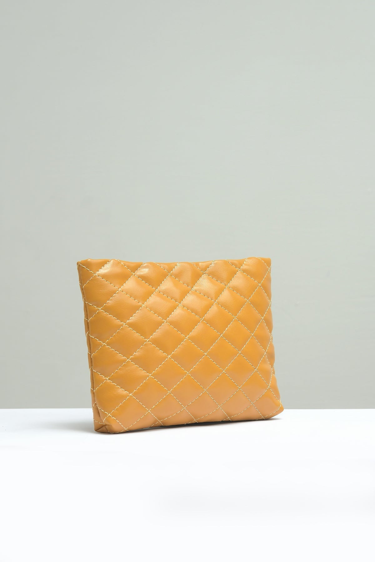 Small Quilted Embossed Pouch - Negative Apparel
