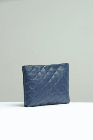 Small Quilted Embossed Pouch - Negative Apparel