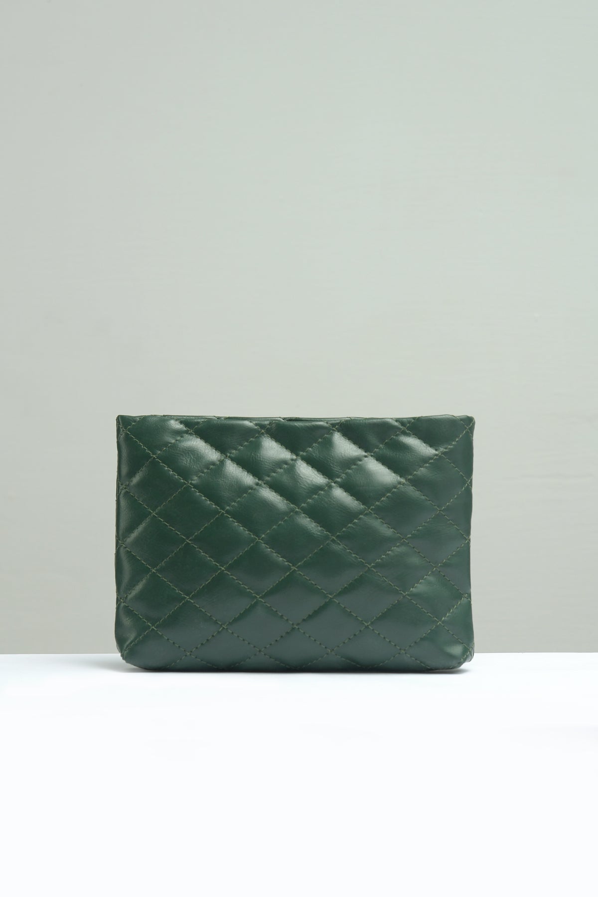 Small Quilted Embossed Pouch - Negative Apparel