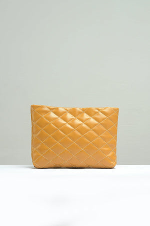 Small Quilted Embossed Pouch - Negative Apparel