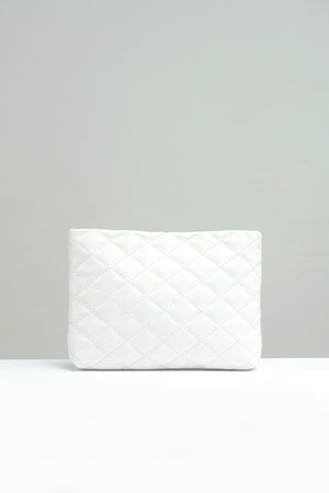 Small Quilted Embossed Pouch - Negative Apparel