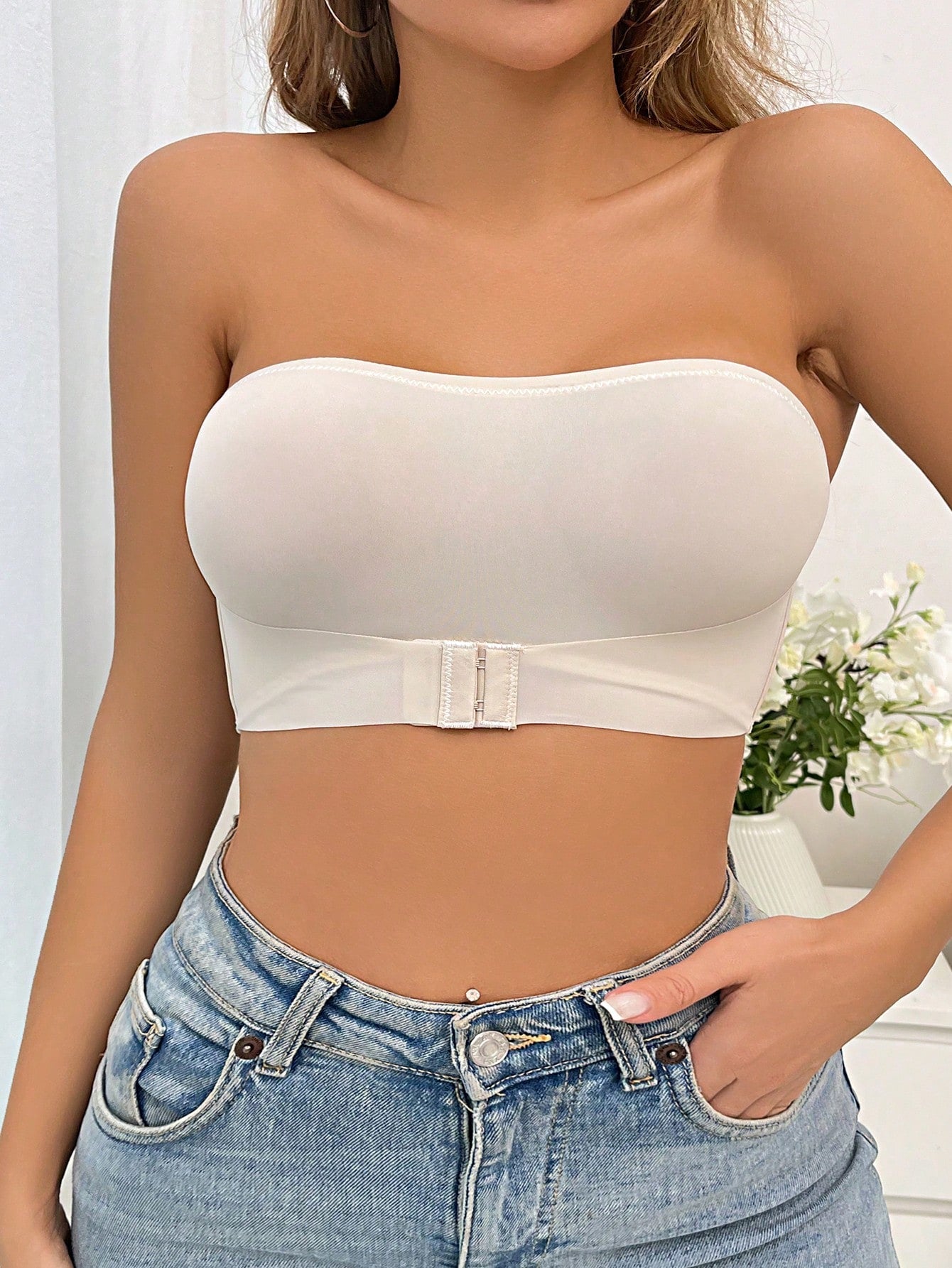 Solid Bandeau Bra - Negative Apparel