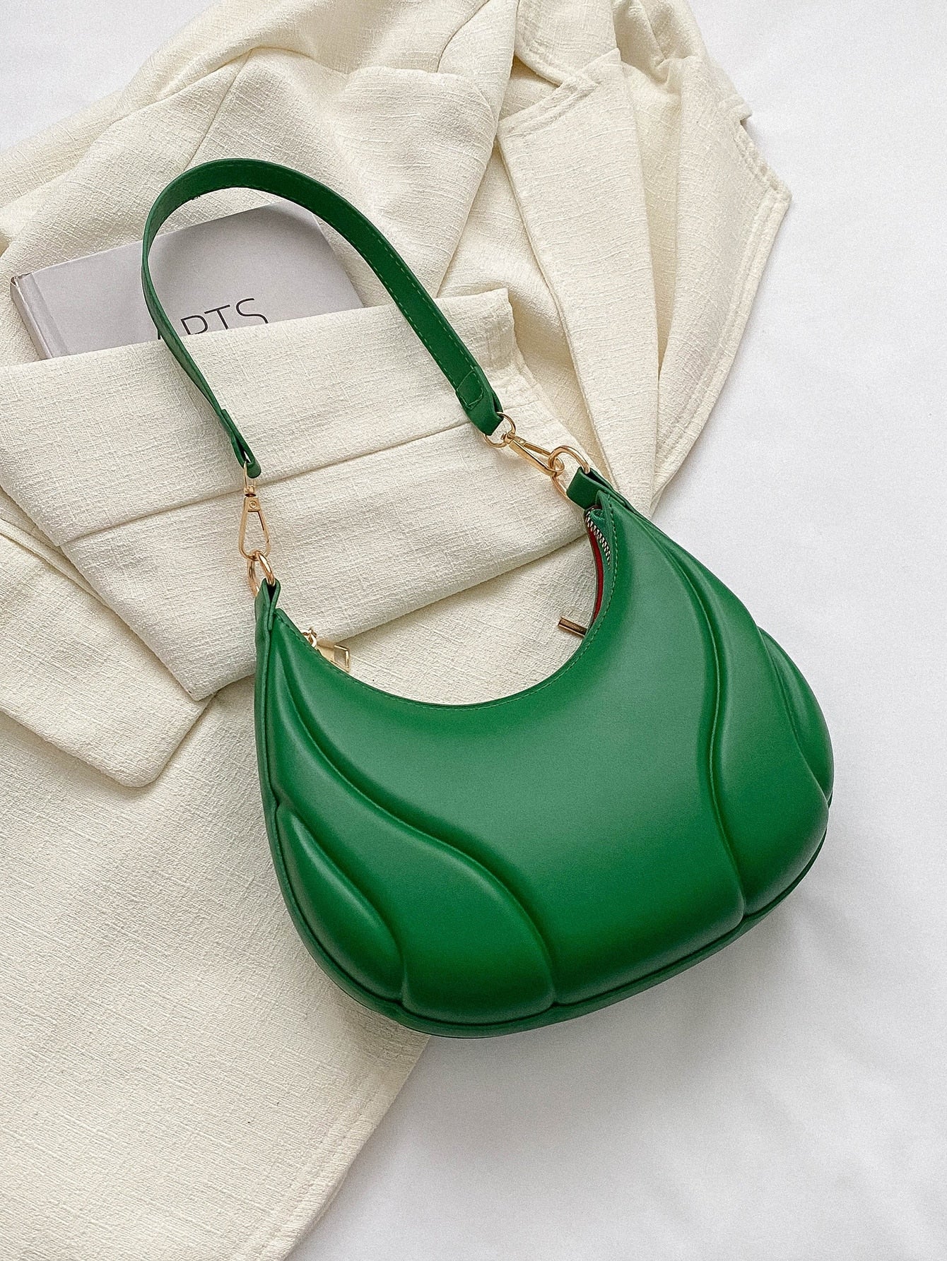 Solid Color Versatile Shoulder Bag For Women - Negative Apparel