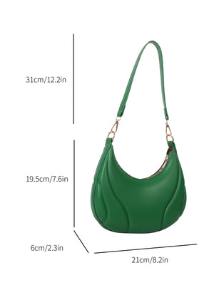 Solid Color Versatile Shoulder Bag For Women - Negative Apparel