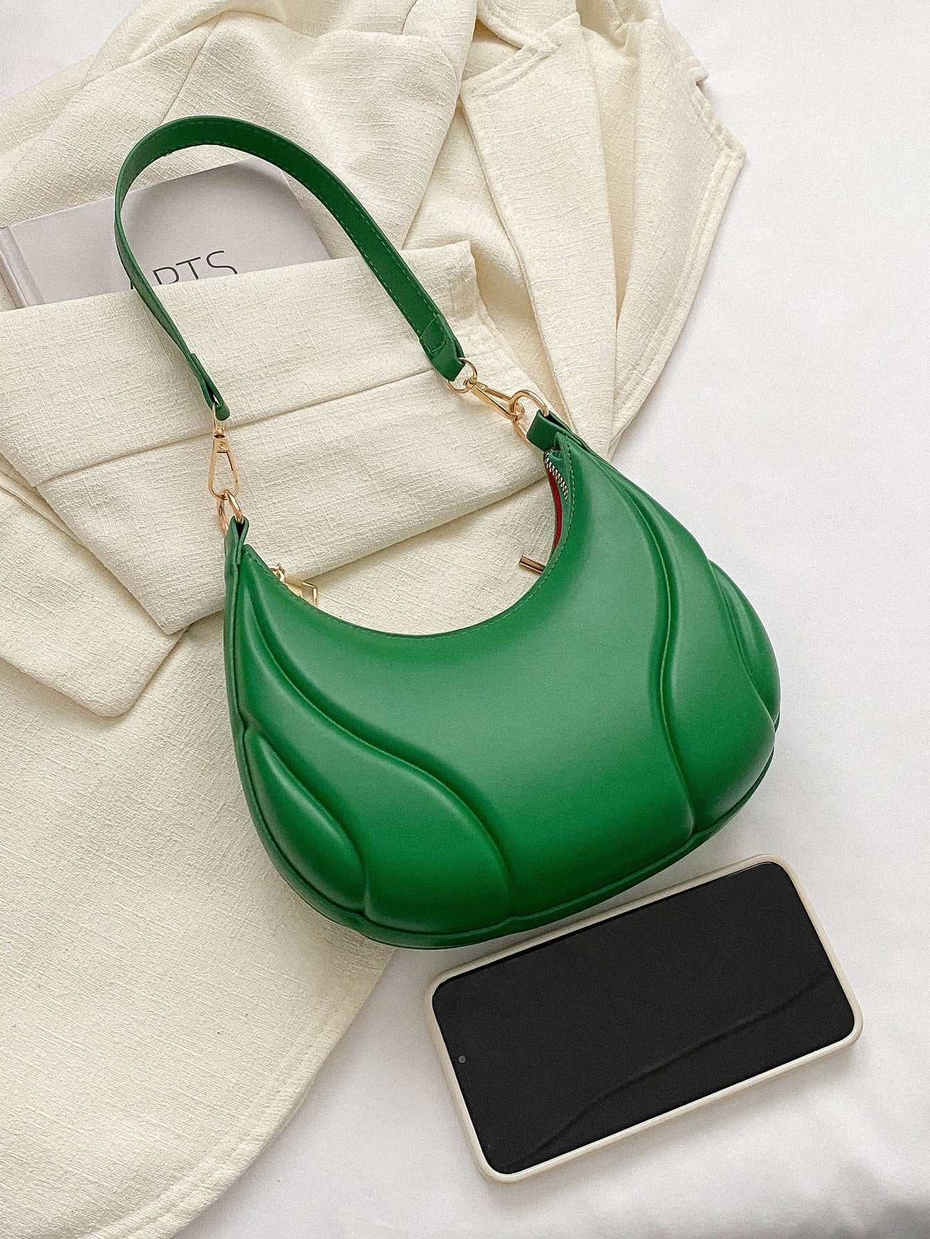 Solid Color Versatile Shoulder Bag For Women - Negative Apparel