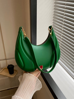 Solid Color Versatile Shoulder Bag For Women - Negative Apparel