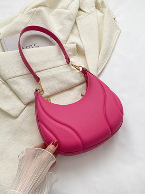 Solid Color Versatile Shoulder Bag For Women - Negative Apparel