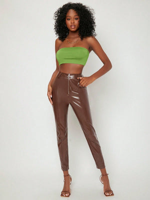 Solid Crop Tube Top - Negative Apparel