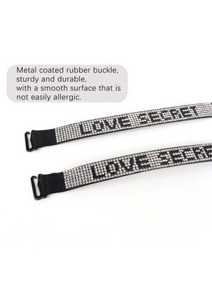 Sxy Multicolored Rhinestone Bra Straps, Detachable Bra Strap Decorative Band For Women's Bra - Negative Apparel