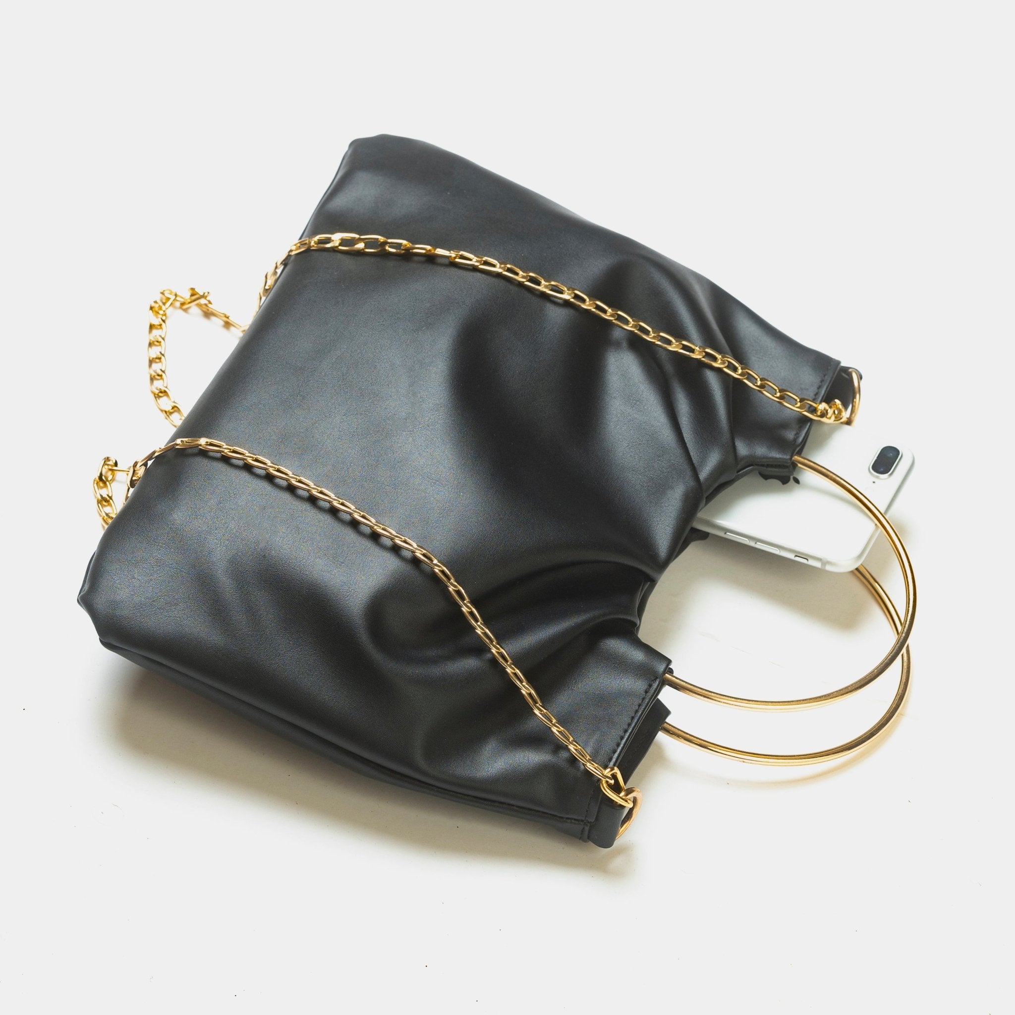Top Ring Bag With Chain - Negative Apparel
