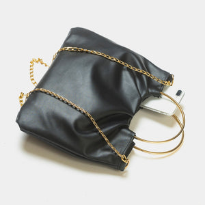 Top Ring Bag With Chain - Negative Apparel