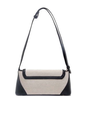 Two Tone Flap Baguette Bag - Negative Apparel