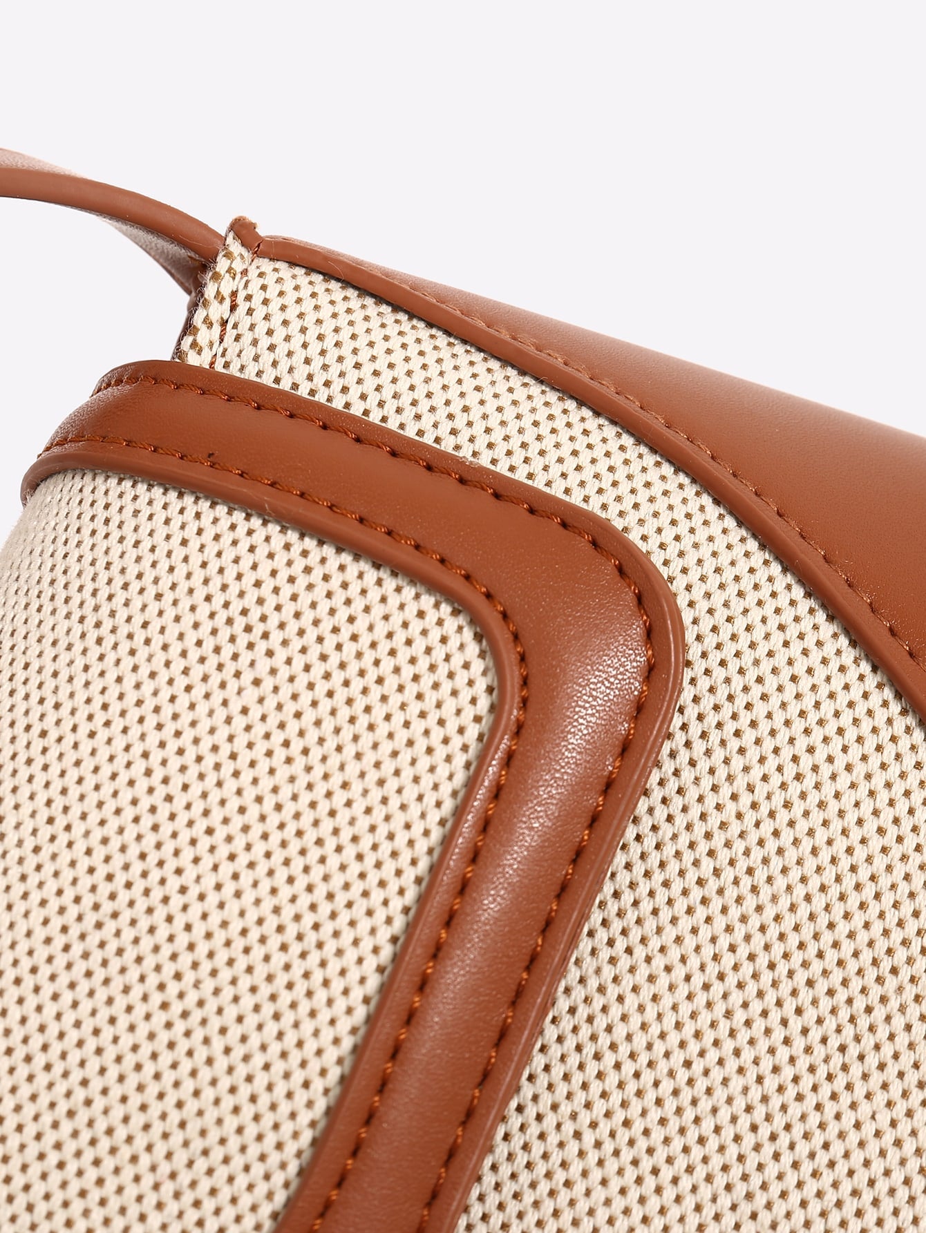 Two Tone Flap Baguette Bag - Negative Apparel