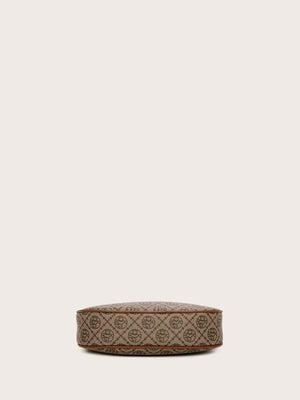 Vintage Retro Pattern Design Pu Zipper Closure Shoulder Bag - Negative Apparel