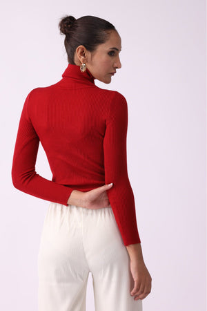 Women High Neck Full Sleeves Shirt - Negative Apparel